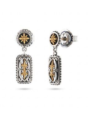 Konstantino 925 Silver & 18K Yellow Gold Eros Earrings